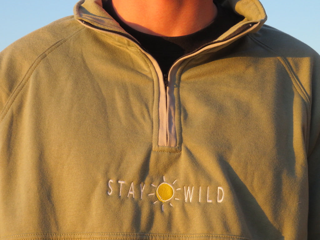 Stay Wild Quarter Zip Jumper